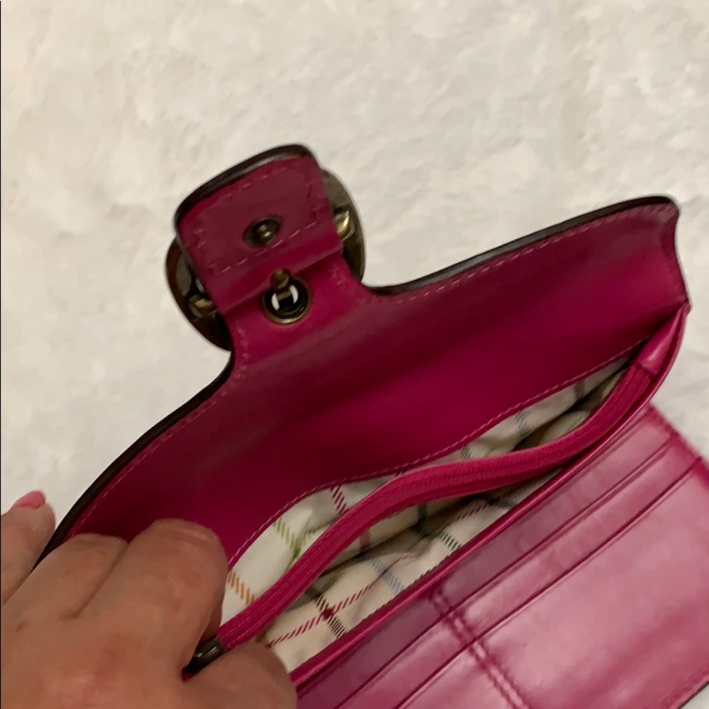 Coach leather Wallet front Buckle Wallet - Picture 4 of 7